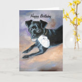 Portret van de Hond van de Mengeling van Terrier Kaart (Gele Bloem)