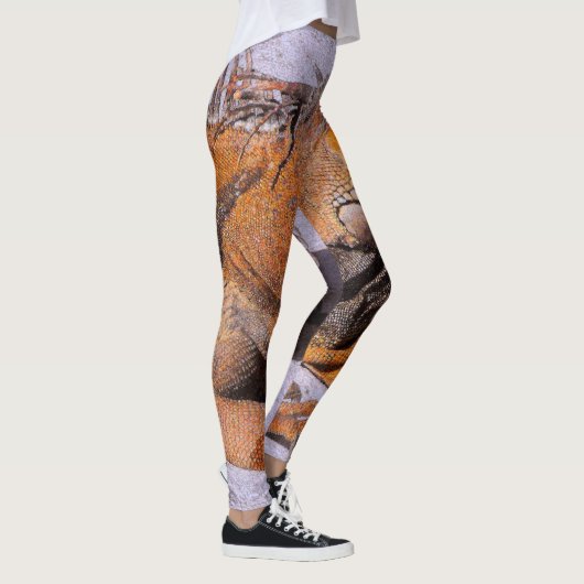 Portret van de Iguana Leggings (Rechts)