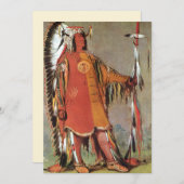 Portret van de Indiaanse hoofdman Mato-Tope door G (Voorkant / Achterkant)