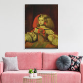 Portret van de Infanta Margarita Canvas Afdruk (Insitu (Woonkamer))