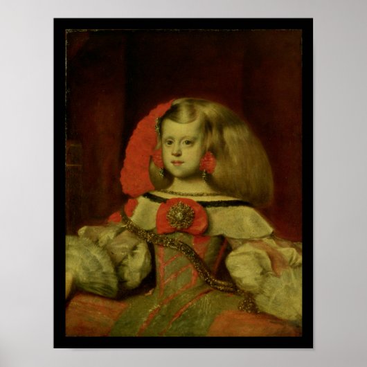 Portret van de Infanta Margarita Poster (Voorkant)