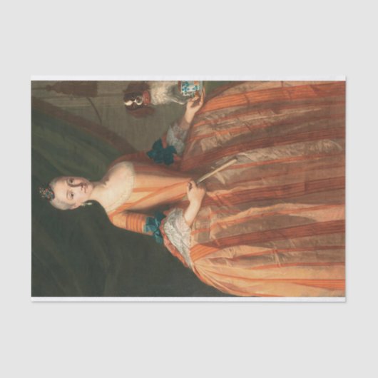 Portret van de Infanta Maria Josefa van Bonito Tissuepapier (Voorkant)