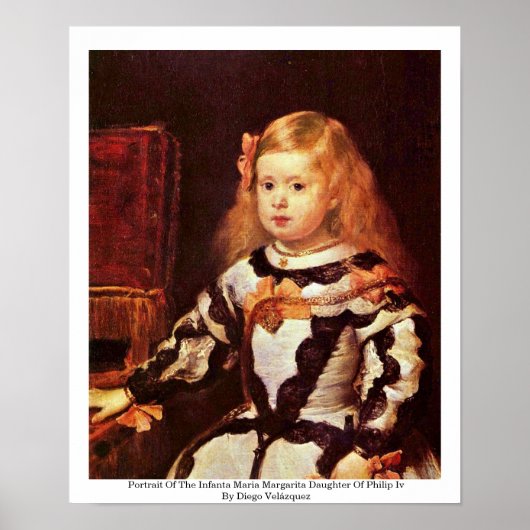 Portret van de Infanta Maria Margarita Poster (Voorkant)
