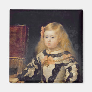 Portret van de Infanta Maria Marguerita 1654 Magneet