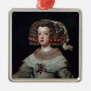 Portret van de Infanta Maria Teresa (1638-83) fut Metalen Ornament