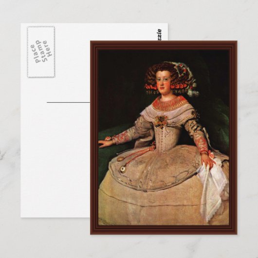 Portret van de Infanta Maria Teresa Briefkaart (Voorkant / Achterkant)