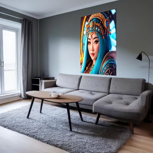 Portret van de Inuit Goddess Pinga | AI Art. Poster