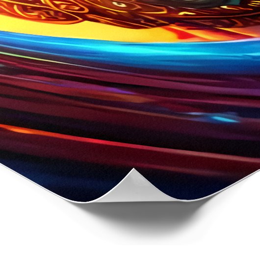 Portret van de Inuit Goddess Sedna | AI Art. Poster (Hoek)