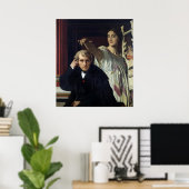 Portret van de Italiaanse componist Cherubini Poster (Thuiskantoor)