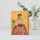 Portret van de Italiaanse vrouw van Vincent van Go Briefkaart (Staand voorkant)