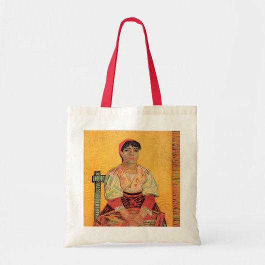 Portret van de Italiaanse vrouw van Vincent van Go Tote Bag (Voorkant)