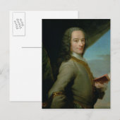 Portret van de Jonge Voltaire Briefkaart (Voorkant / Achterkant)