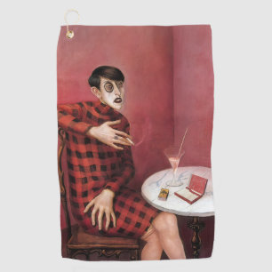 Portret van de journalist Sylvia Von Harden Otto Golfhanddoek