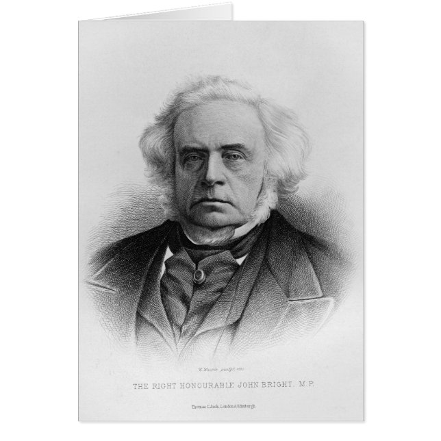 Portret van de juiste geachte John Bright (Voorkant)