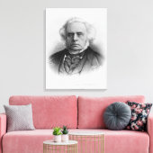 Portret van de juiste geachte John Bright Canvas Afdruk (Insitu (Woonkamer))