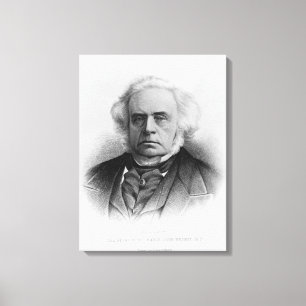 Portret van de juiste geachte John Bright Canvas Afdruk