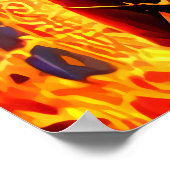 Portret van de Keltische godin Abnoba | AI Art. Poster (Hoek)