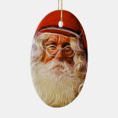 Portret van de kerstkerstkerstkerstman van de Oude Keramisch Ornament (Rechts)