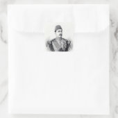 Portret van de Khedive Tawfig Vierkante Sticker (Tas)