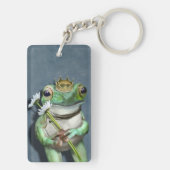 Portret van de kikkerprins sleutelhanger (achterkant)
