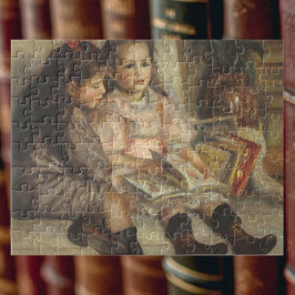 Portret van de kinderen Caillebotte door Pierre Re Legpuzzel