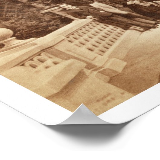 Portret van de Koninklijke Familie in Osborne Hous Poster (Hoek)