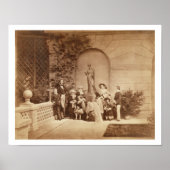 Portret van de Koninklijke Familie in Osborne Hous Poster (Voorkant)