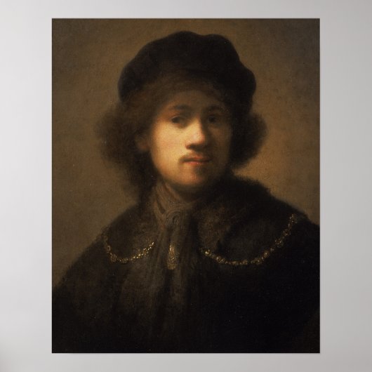 Portret van de kunstenaar als jong Man | 1629-31 Poster (Voorkant)