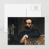 Portret van de kunstenaar Isaak Ilyich Levitan Briefkaart (Voorkant / Achterkant)