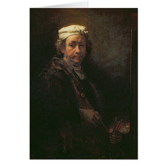 Portret van de kunstenaar op zijn Easel, 1660 (Voorkant)