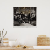 Portret van de leden van de medische samenleving v poster (Keuken)