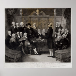 Portret van de leden van de medische samenleving v poster