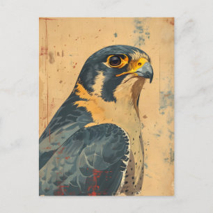  portret van de Merlin Falcon Briefkaart