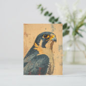 portret van de Merlin Falcon Briefkaart (Staand voorkant)
