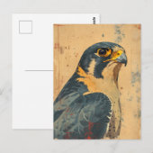 portret van de Merlin Falcon Briefkaart (Voorkant / Achterkant)