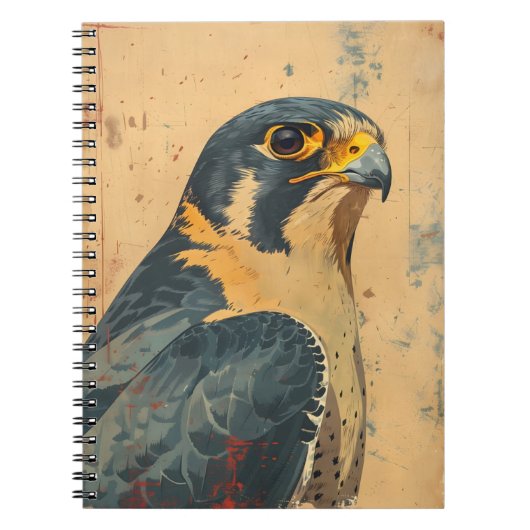 portret van de Merlin Falcon Notitieboek (Voorkant)