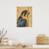 portret van de Merlin Falcon Poster (Keuken)