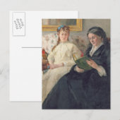 Portret van de moeder en zus van de kunstenaar briefkaart (Voorkant / Achterkant)