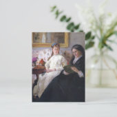 Portret van de moeder en zuster van de kunstenaar, briefkaart (Staand voorkant)