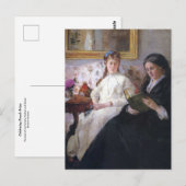 Portret van de moeder en zuster van de kunstenaar, briefkaart (Voorkant / Achterkant)