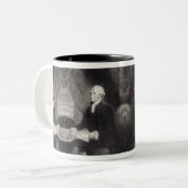 Portret van de mok van George Washington (Voorkant links)