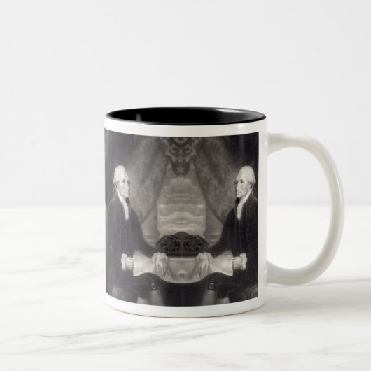 Portret van de mok van George Washington (Rechts)