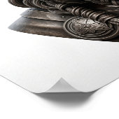 Portret van de Noorse god Odin Poster (Hoek)