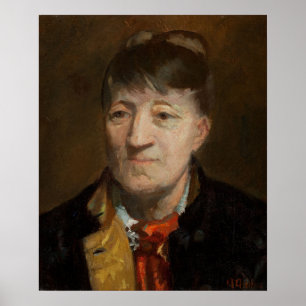 Portret van de Noorse schilder Kitt Poster