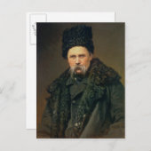 Portret van de Oekraïense auteur Briefkaart (Voorkant / Achterkant)