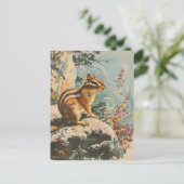  portret van de oostelijke Chipmunk Briefkaart (Staand voorkant)
