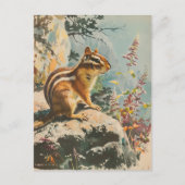  portret van de oostelijke Chipmunk Briefkaart (Voorkant)