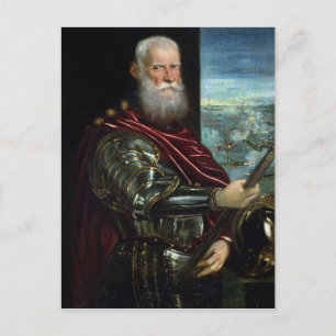 Portret van de opperbevelhebber van Vernier Briefkaart