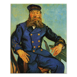 Portret van de postbode Joseph Roulin - Van Gogh Foto Afdruk