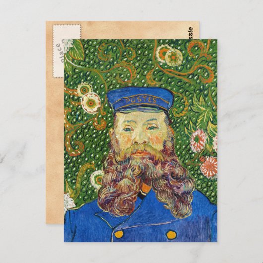 Portret van de Postman Joseph Rouli Van gogh vinc Briefkaart (Voorkant / Achterkant)
